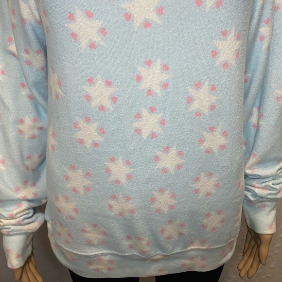 Wildfox Stars & Heart Broken In Cozy Sweatshirt Size Small Soft Girl - Picture 5 of 9